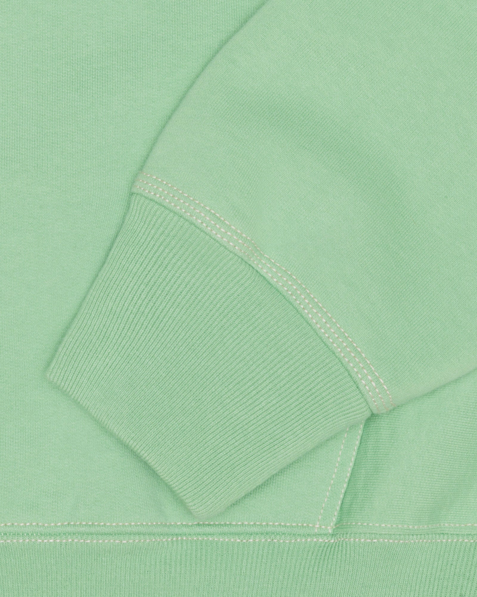 DOUBLE FACE LABEL ZIP HOODIE