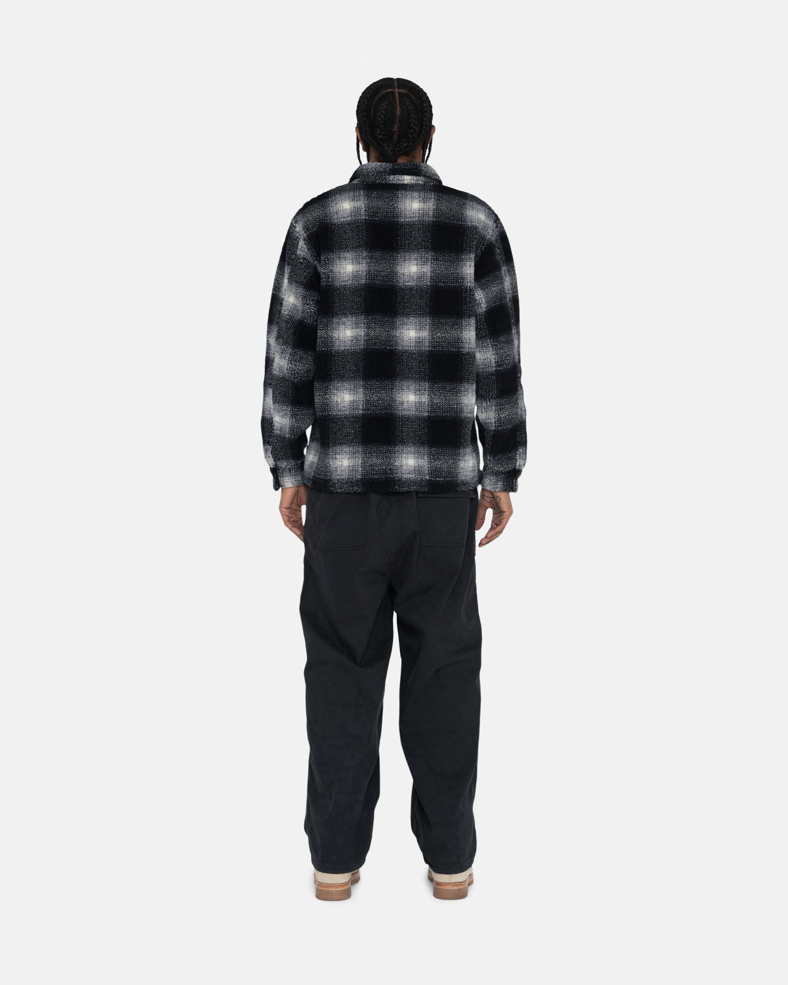 PLAID SHERPA SHIRT