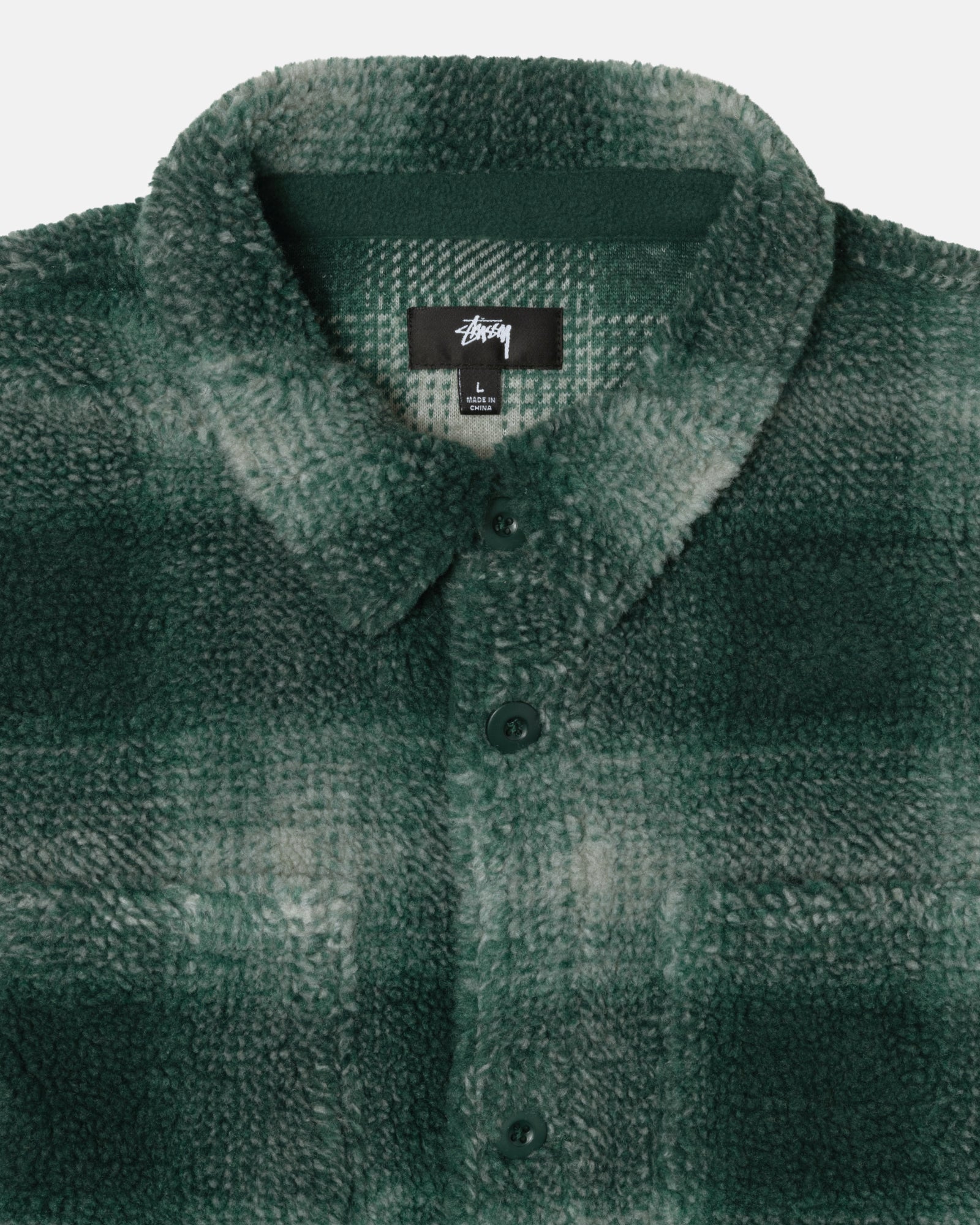 PLAID SHERPA SHIRT