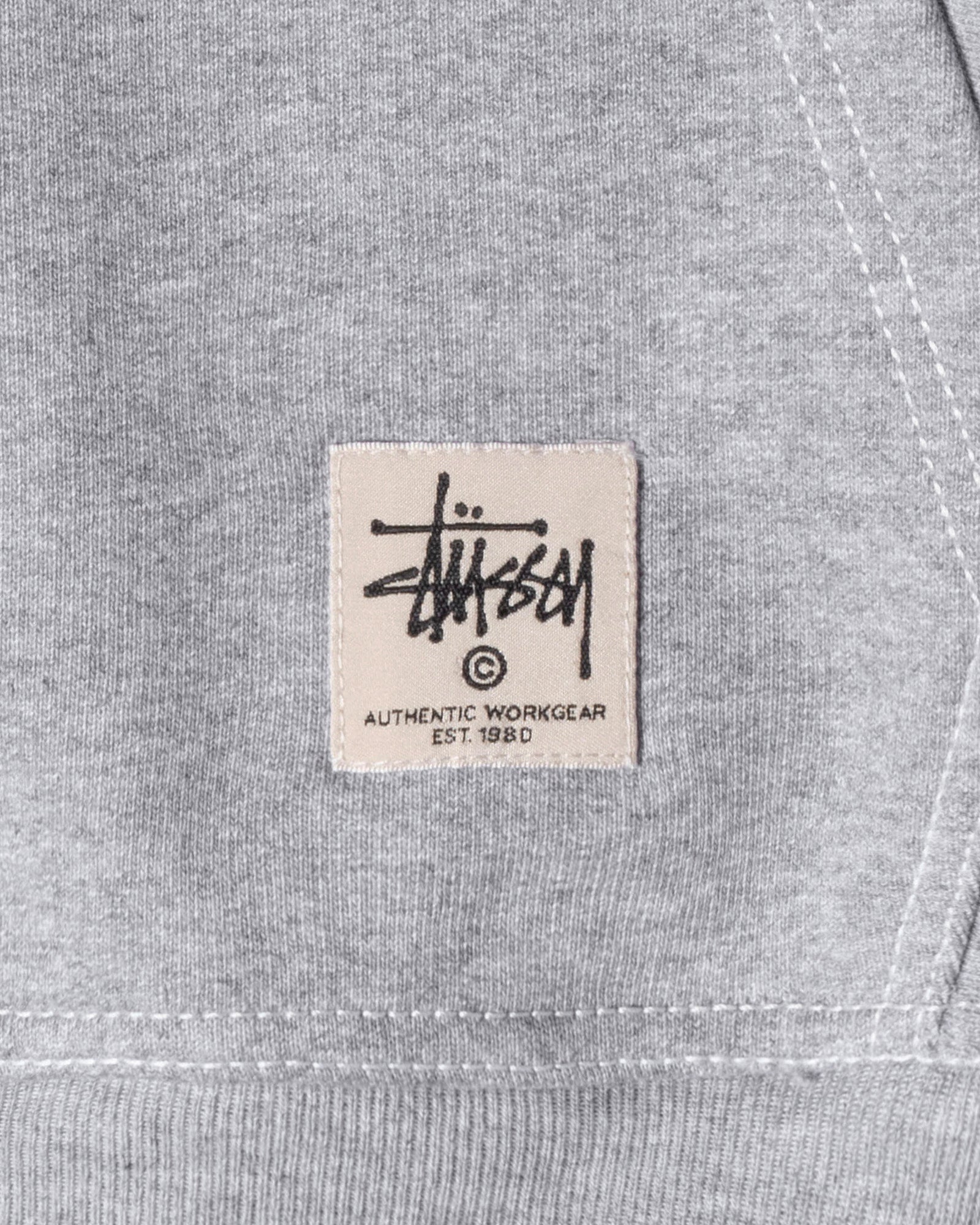 CONTRAST STITCH LABEL HOODIE