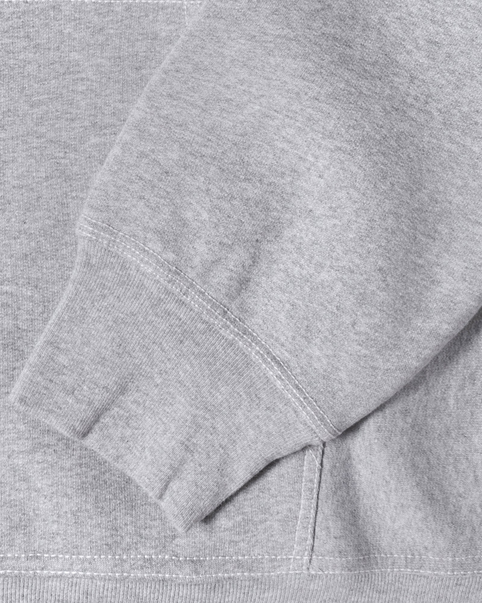 CONTRAST STITCH LABEL HOODIE