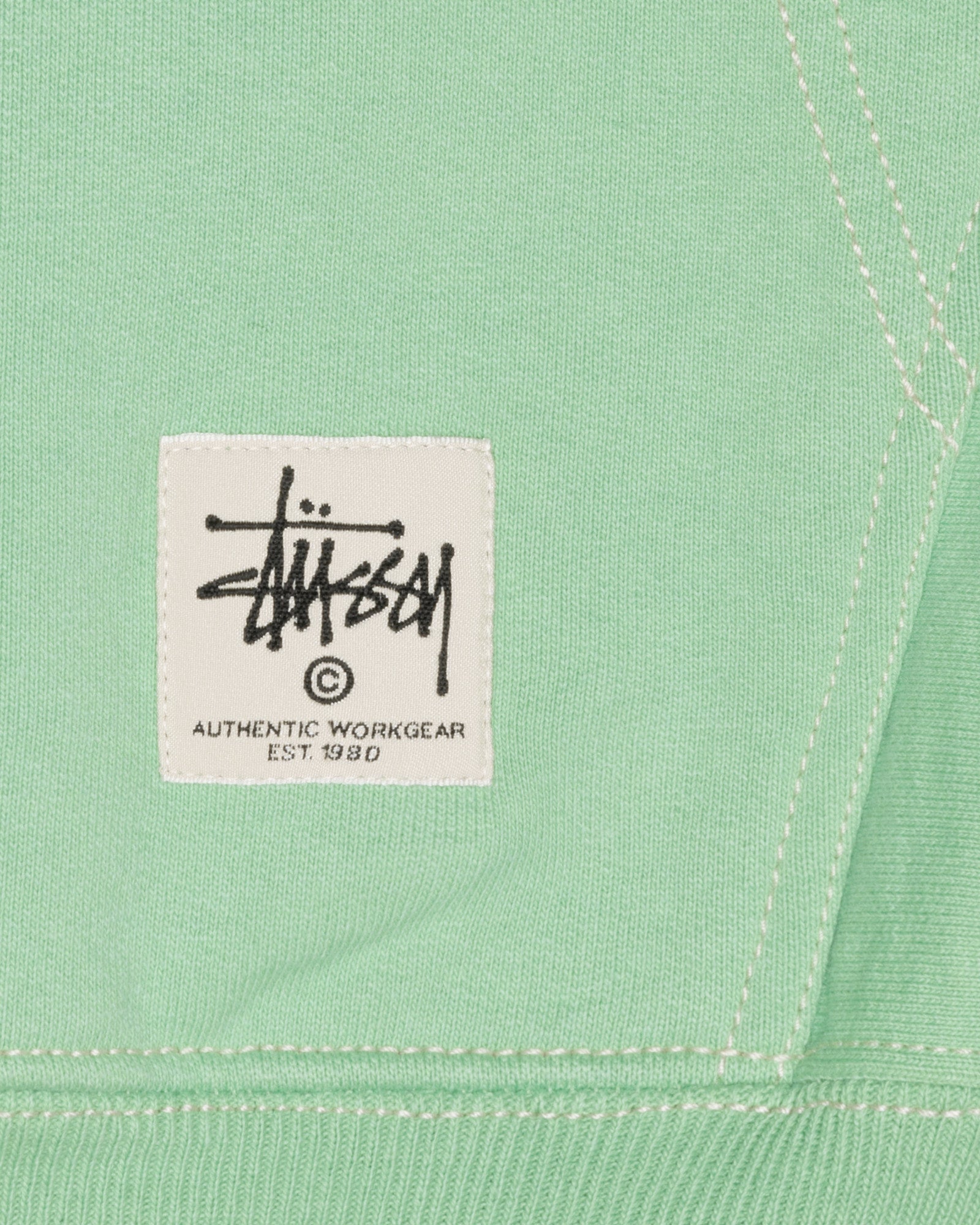 CONTRAST STITCH LABEL HOODIE